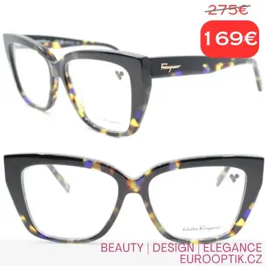 Salvatore Ferragamo Black/Yellowish Tortoise